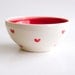 Red Heart Bowl- Ceramics by RossLab