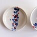 Ceramic Planter with Saucer in Teal, Lavender, and Red by RossLab