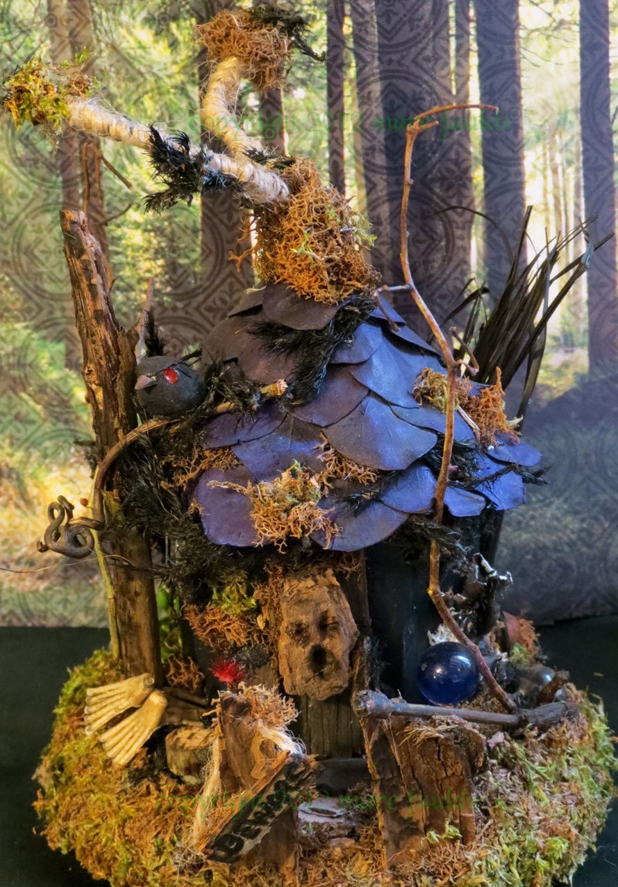 Fairy House, Witch House, Miniature Art, Woodland Fairies, Fairy Witch, Dark Magic