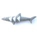 Grey white geometric totem shark magnet, number 81