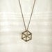 Cubiste - Hollow Cube Necklace - Long Necklace Style