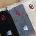 Lacey Fan OU Boot Socks cable knit boot sock with lace and school logo - Collegiate boot socks (Item no.12-10)