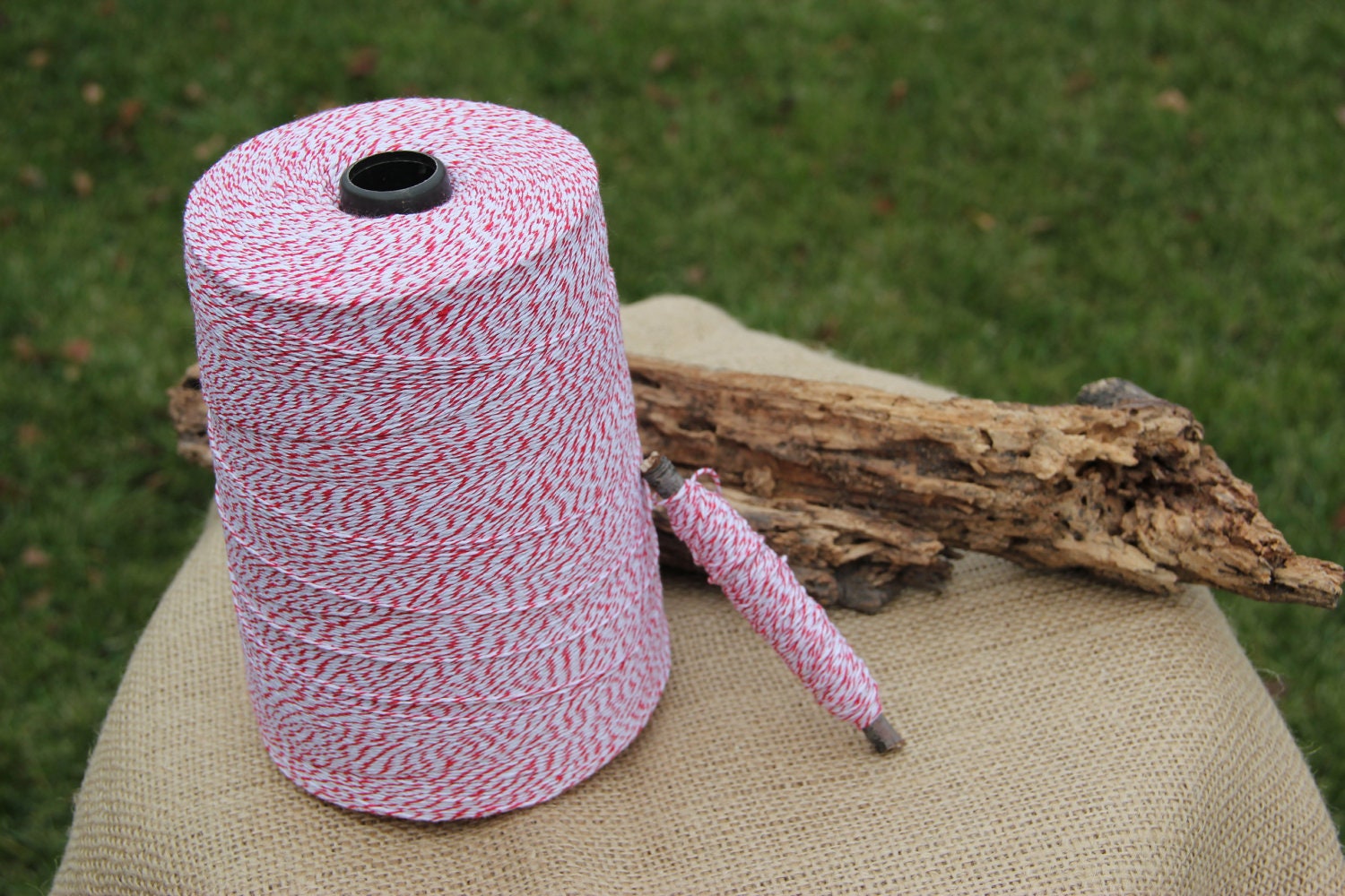 Twine On A Stick - 25 yards of red bakers twine