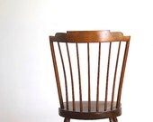 L. E. Partridge Antique Wooden Chair, Handmade Rustic Wooden Chair, Wood Chair Rustic, Mid Century Cabin Decor, Primitive Pine Furniture,