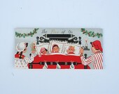 Vintage 1960's Family Christmas Card, The Five of Us Christmas Card, Paper Cards, Merry Christmas Card, Under 10, Retro Card