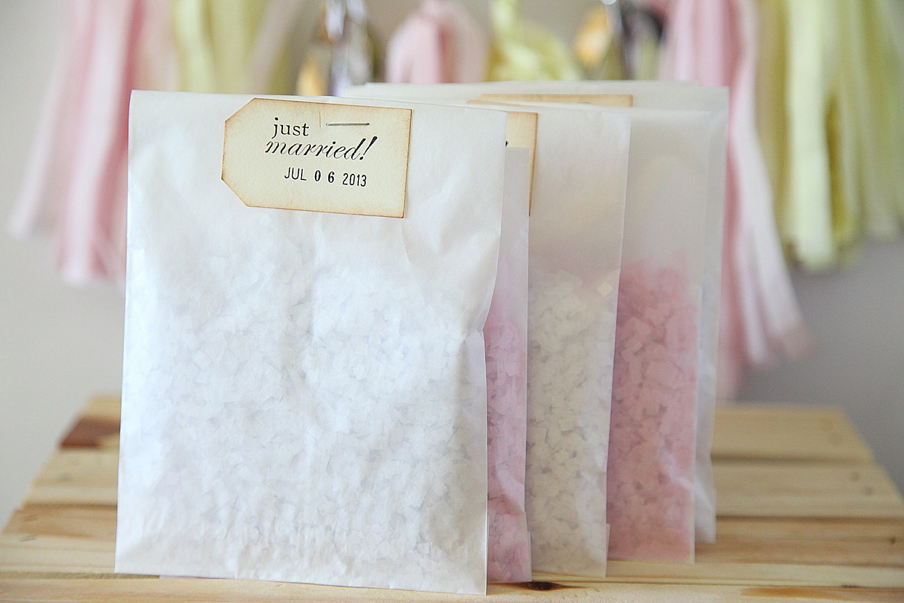 Wedding Confetti Favor Bags Individual Confetti bags by Unify