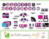 Monster High  PRINTABLE Party kit Frankie Stein  Clawdeen Wolf  Draculaura Cleo de Nile Lagoona Blue  Ghoulia Yelps  Monster High