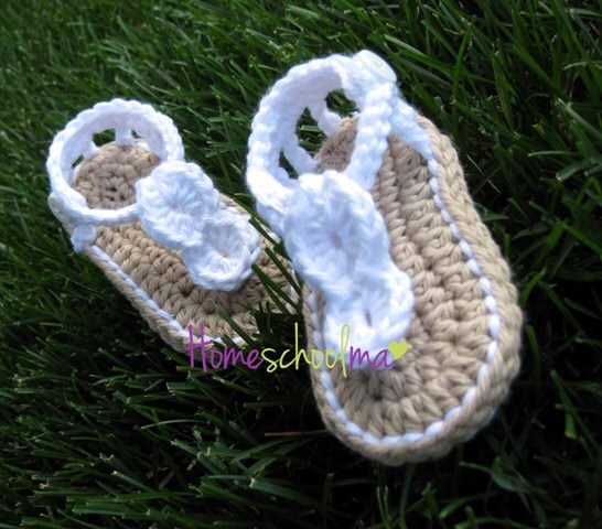 Baby Button Gladiator Sandal Crochet Pattern Gladiator ...