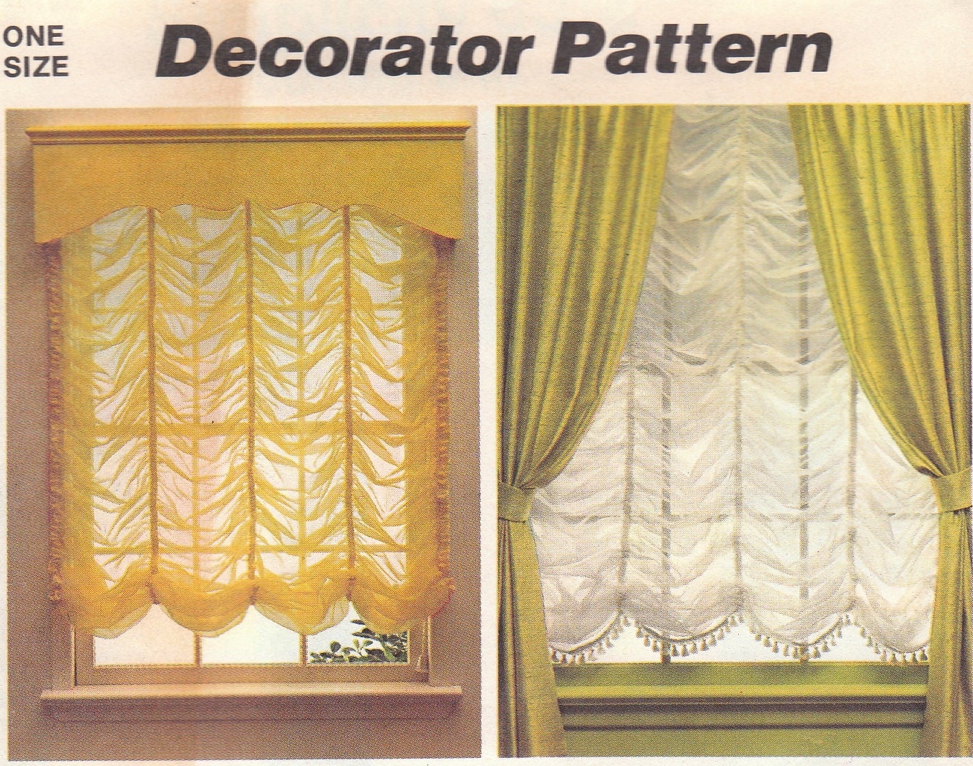 Austrian Shade Pattern Simplicity 6314 Uncut Austrian Shade Pattern Simplicity 6314 Uncut