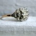 Stunning Vintage Art Deco 14K Yellow Gold Diamond Engagement Ring.