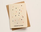 Congratulations PINK Confetti Greeting Card