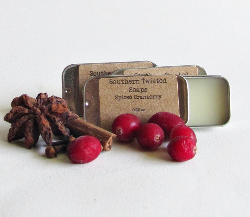 Spiced Cranberry Solid Perfume - Fall Fragrance - SouthernTwistedSoaps