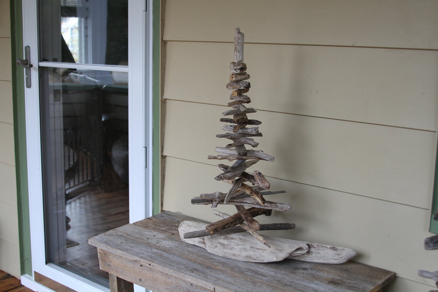 Large driftwood tree sculpture