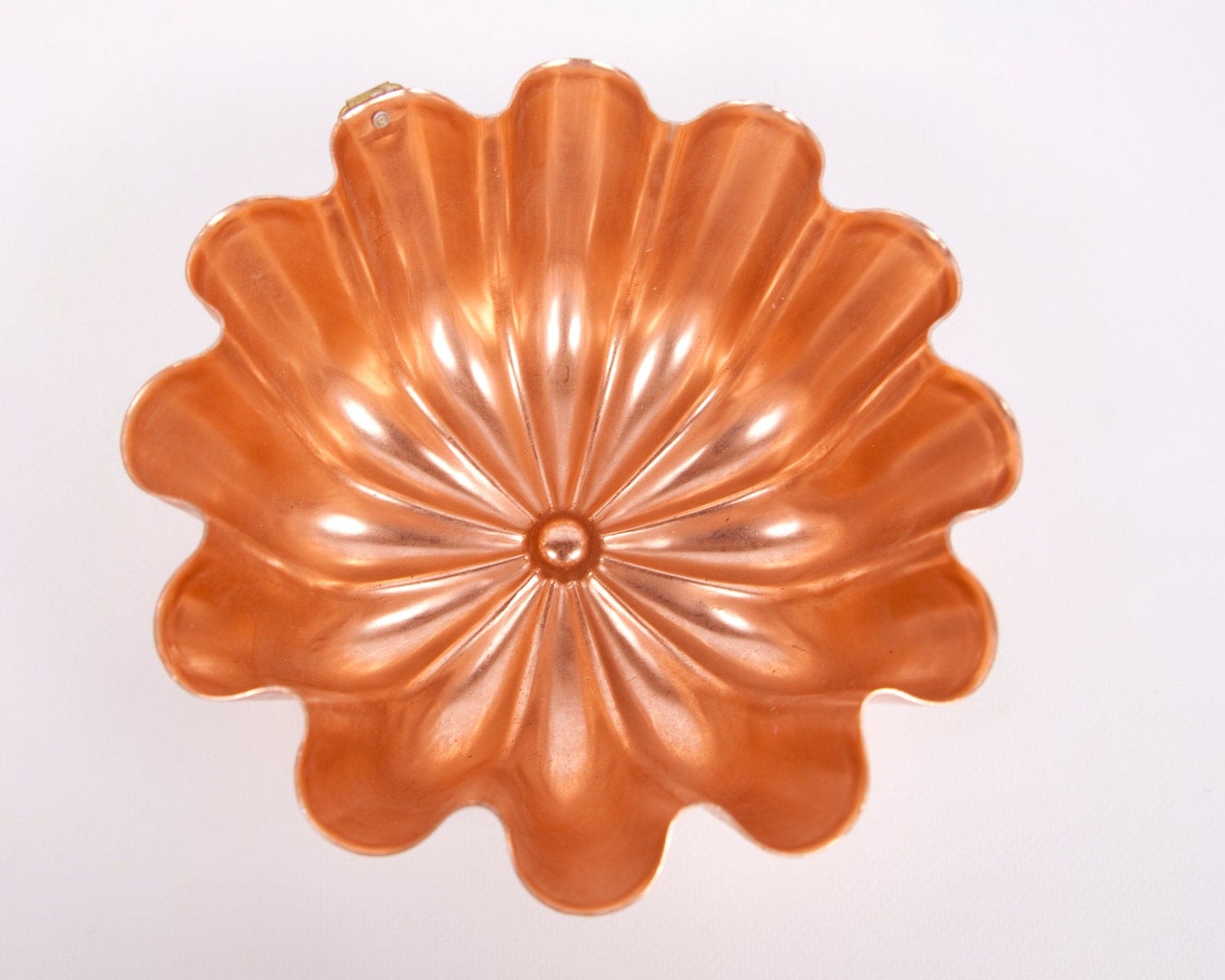 Vintage Copper Jello Mold Fluted Wall Hanging by LeVintageGalleria
