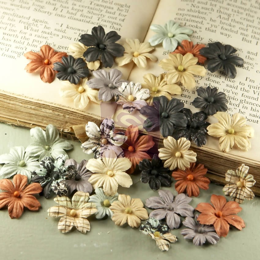 Printery Flower Market Mulberry Paper Flowers by Prima Marketing
