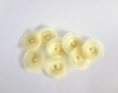 Yellow Organza  Poppies Embellishment