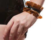 Latex Ruffled Cuffs - Pair