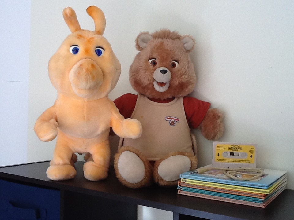 teddy-ruxpin-and-grubby-talking-bear-doll-by-vintagewhitingdavis