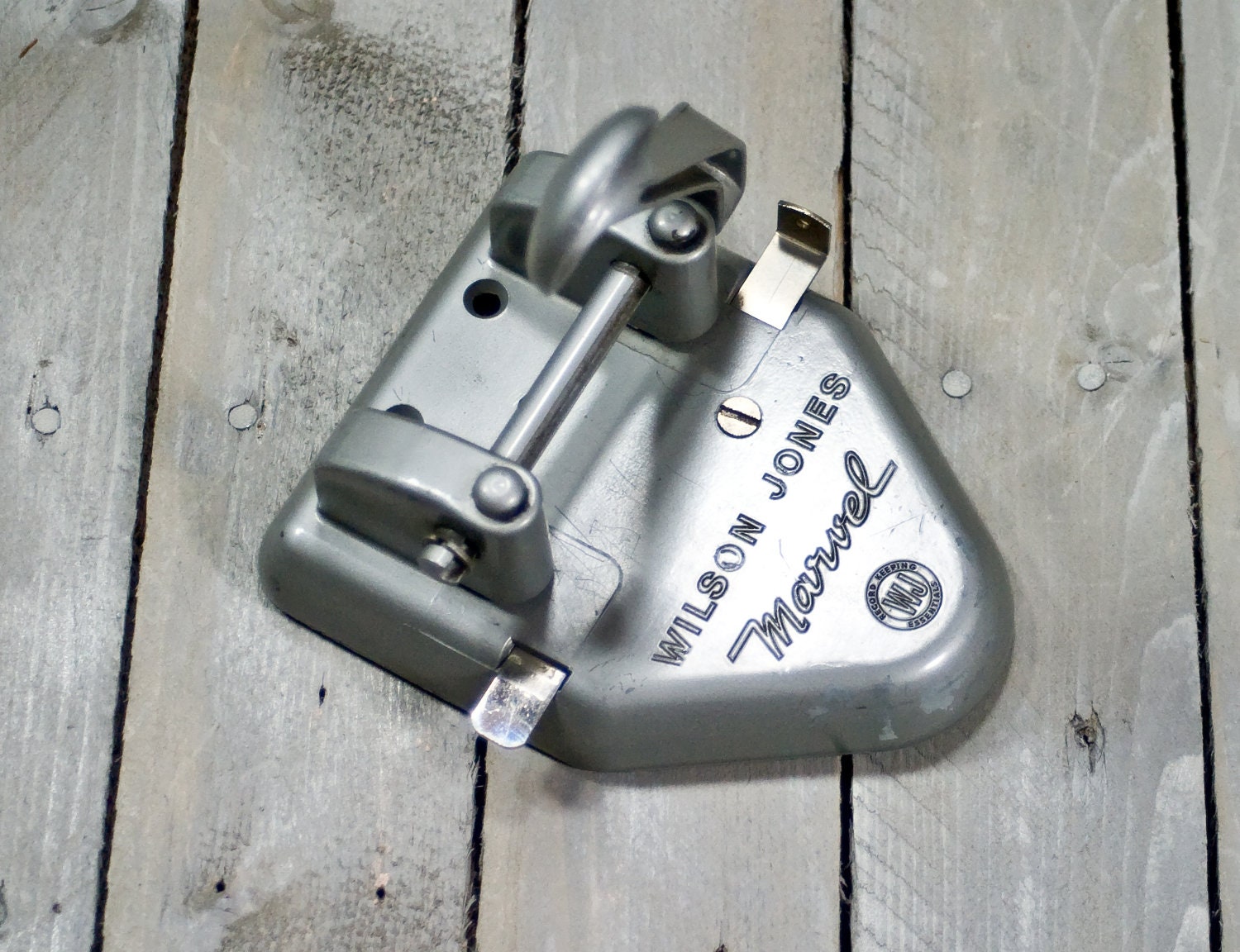 Paper Punch, Vintage 2 Hole desktop Paper Punch, Wilson Jones Marvel