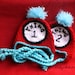 Newborn Twins Thing 1 and Thing 2  Dr Seuss Hat Boys or Girls Red and Blue Crochet Hat Photo Prop Set