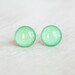 SEA GREEN - Small Earrings Studs - Tiny Stud Earrings in Shimmer Sea Green - Small Round Studs - Earrings by Hot Mess Momma