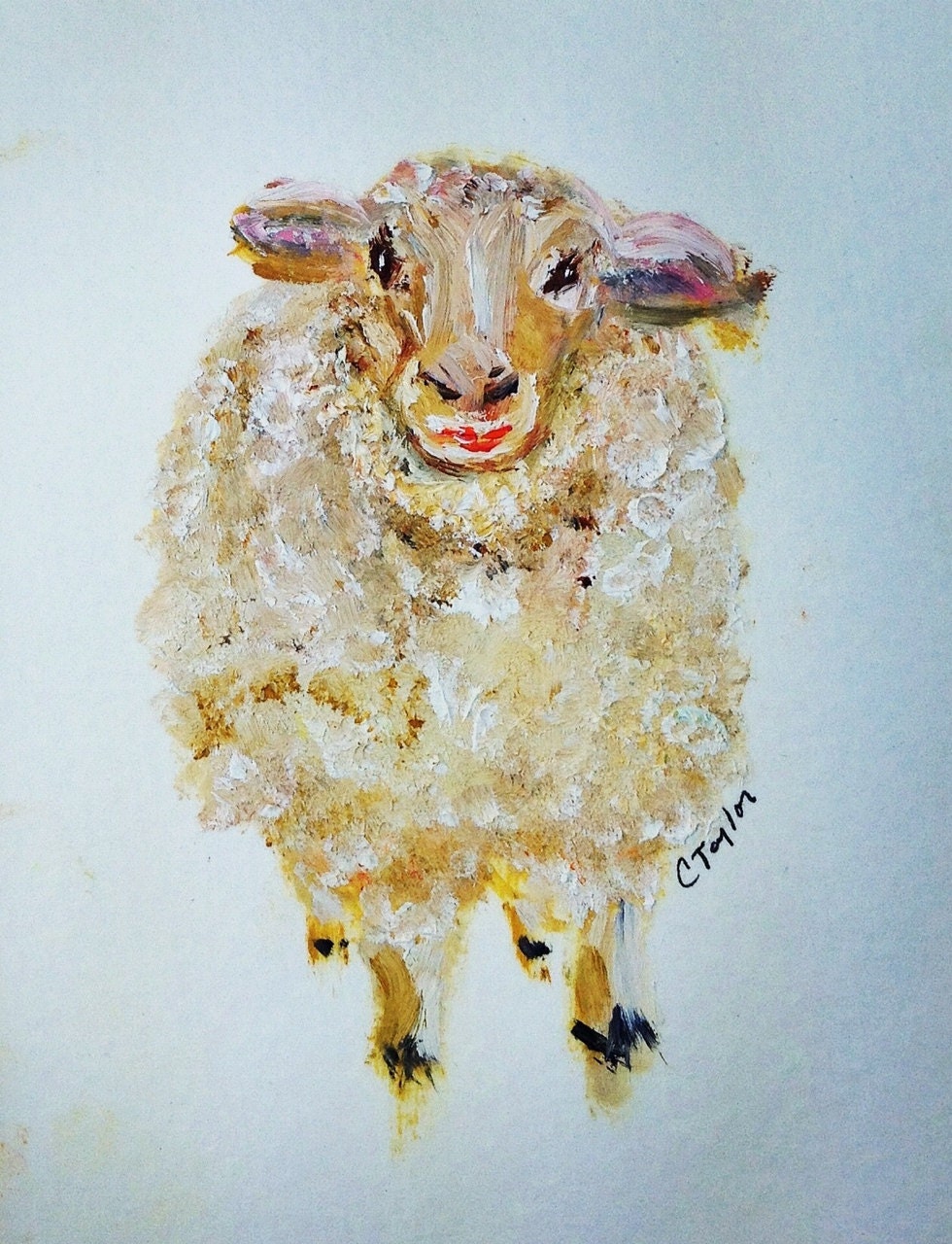 Elsie Original Oil Painting on Paper 4x6
