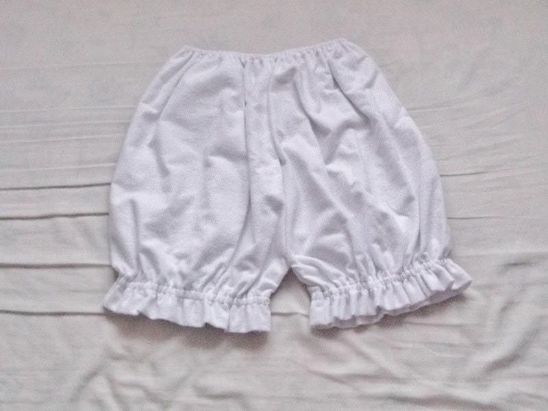 White/ Cream Ivory/ Black Winter Warm Cozy Flannel Cotton Wincy Basic Lolita Ruffle Bloomers