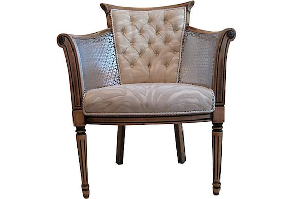 French Modern Rustic Chic Vintage Chair