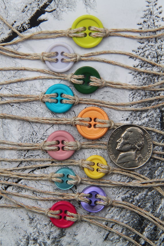 Cute as a button bracelet in bright colors--Updated May 2012