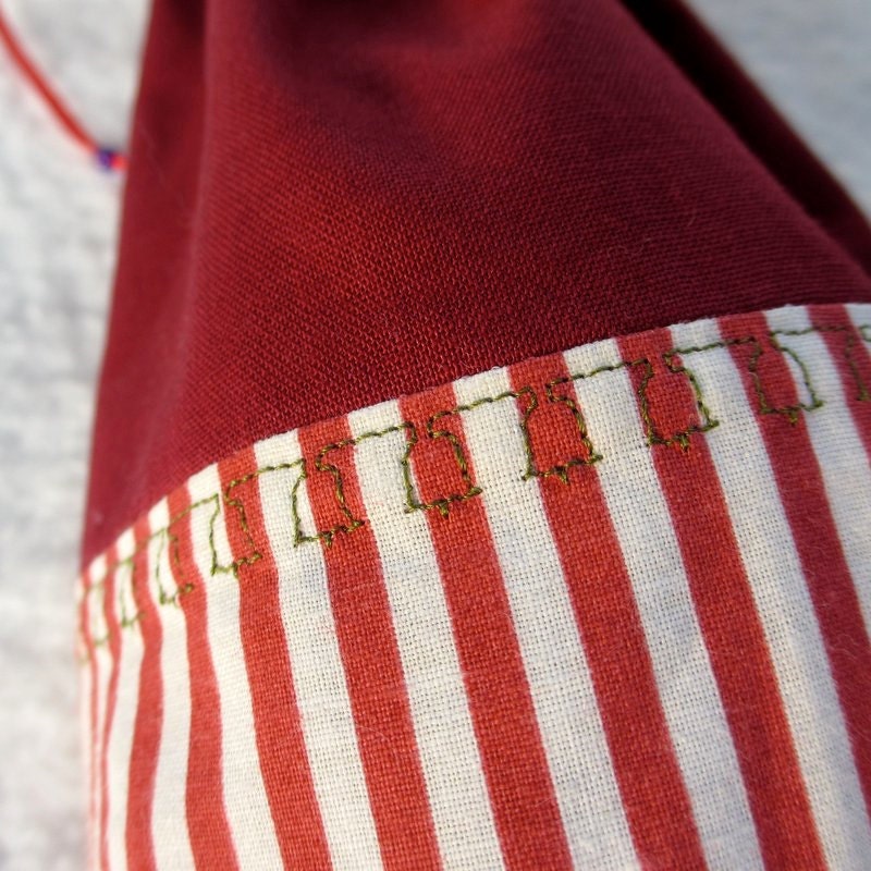 Reusable Gift Bag, Fabric Gift Bag, Christmas