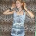 SALE PRICE Beautiful White Tigers - Custom Shredded - Open Back Baby Blue Tshirt - Deconstructed OOAK