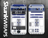 Apple iPhone 3G / 3GS Case Decal Skin Cover  - R2D2 Glossy Matte Leather option