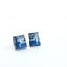 Tiny stud earrings - blue motherboard - recycled computer