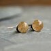 Copper rutilated quartz onion briolette wire wrapped  earrings gemstone warm tones coppery gold rustic--"Venus capillus"