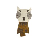 Ali the Owl  - soft knitted toy