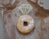 12 Metallic Paper Diamonds for Doughnut Diamond Rings