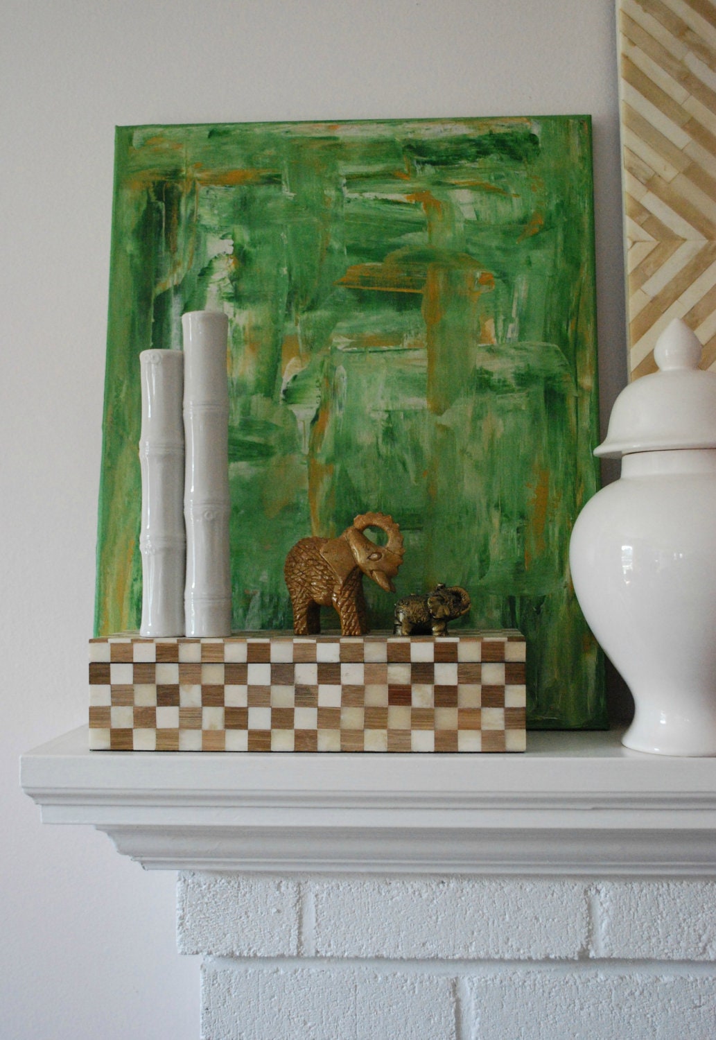 Green Room 16 x 20 Abstract Art