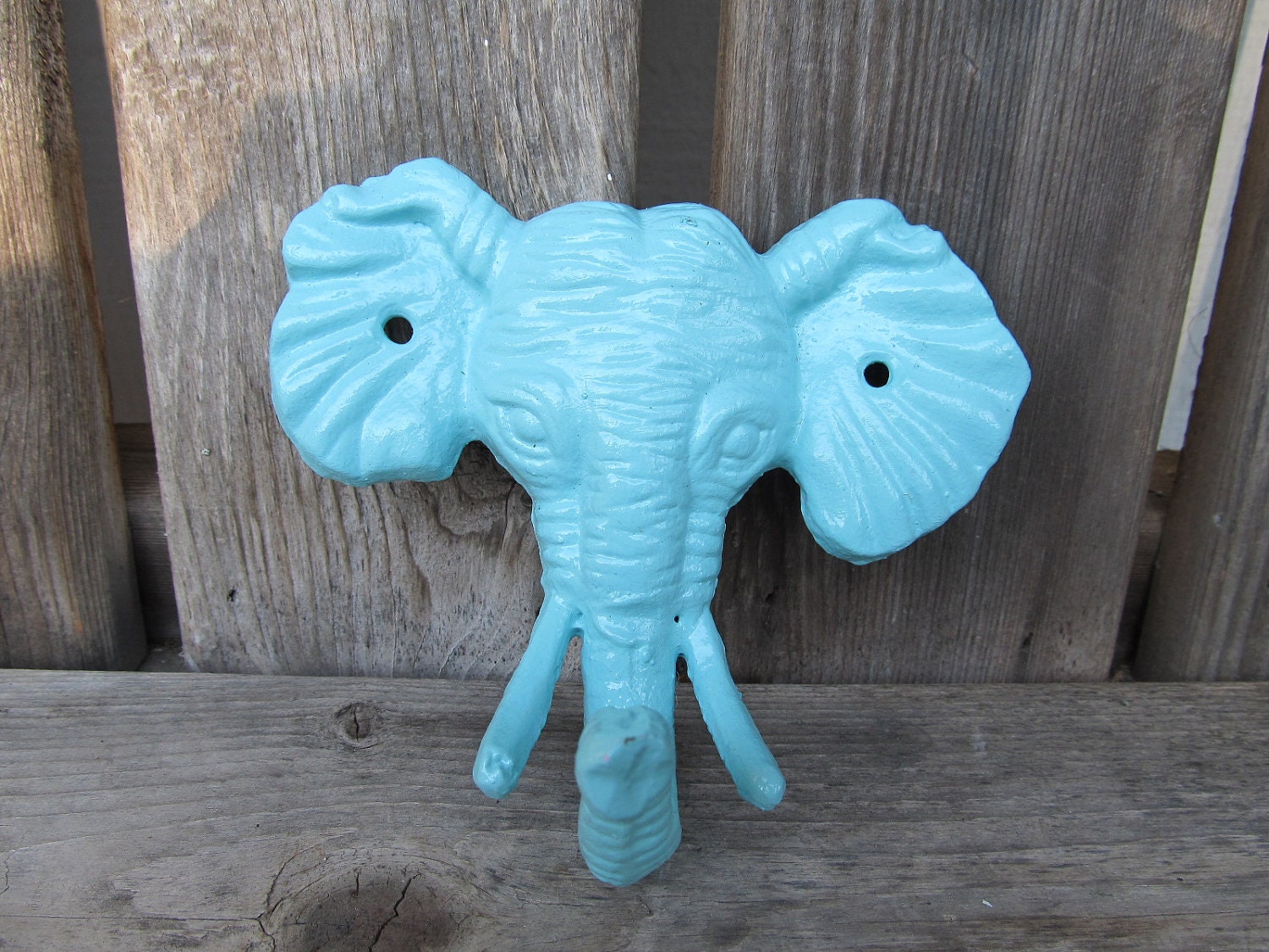 Shabby Chic Cast Iron Elephant Coat Hook