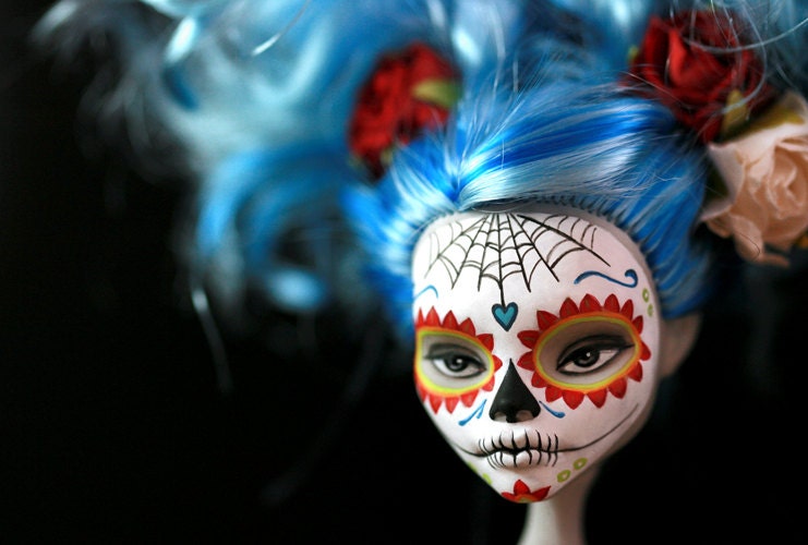 Dia de los Muertos Calavera Monster High postcard No. 1
