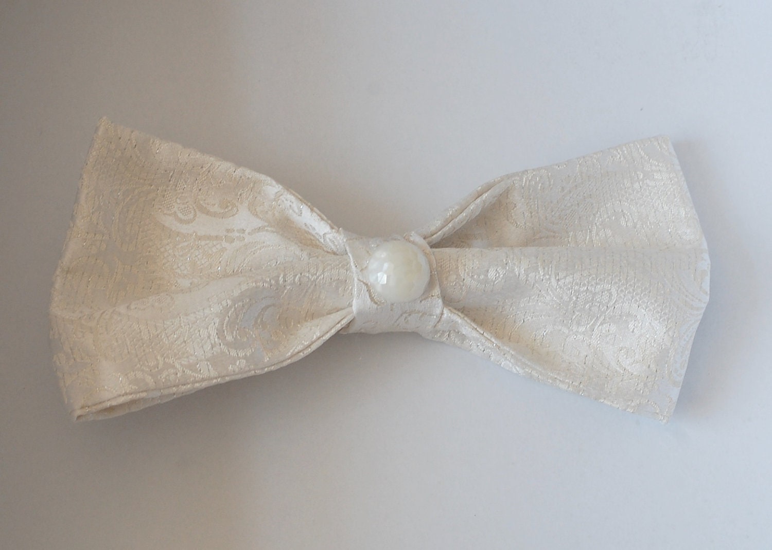 Big Ivory bow hair clip ,