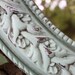 Vintage round Seafoam Green Mirror - Ornate Circle Mirror - Vintage Ornate Mirror - Shabby Chic - Boho