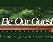 Wooden Be Our Guest Sign, Wall hanging,bed and breakfast, beach decor, wooden letters, home decor, Housewares, Wall Decor