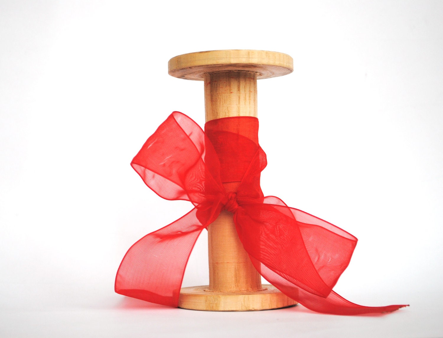 large Natural Wooden Spool (Bobbin) handwork