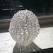Beaded Standard Lightbulb Cover W/ Gold Wire