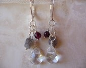 Quartz Teardrop Bead Earrings