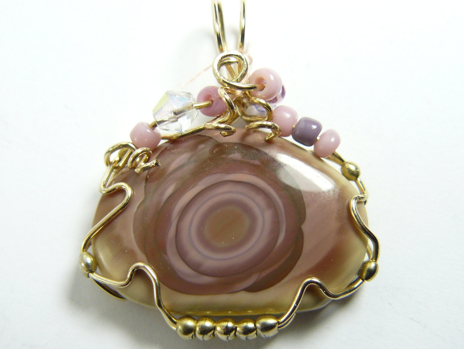 Royal Imperial Jasper  Wire wrapped  by Shirl with 14kgf wire