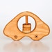 Organic wooden rattle Car - toy for baby