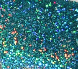 Peacock Rainbow - Cosmetic Glitter, Teal Holographic, Turquoise, Green Blue. Solvent Resistant Glitter