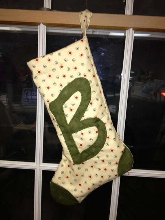 Create Your Own Monogram Christmas Stocking