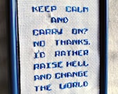 Don't Keep Calm Framed Cross Stitch
